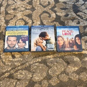 Blu-ray Disc Set - Silver, Blue, and White Covers